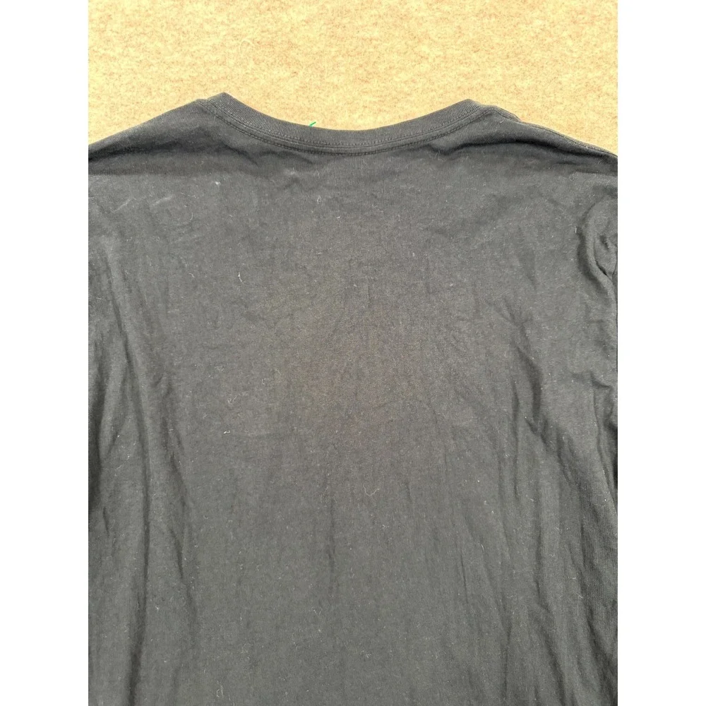True Religion T Shirt Mens XL Black Cotton Short Sleeve V Neck Everyday Wear
